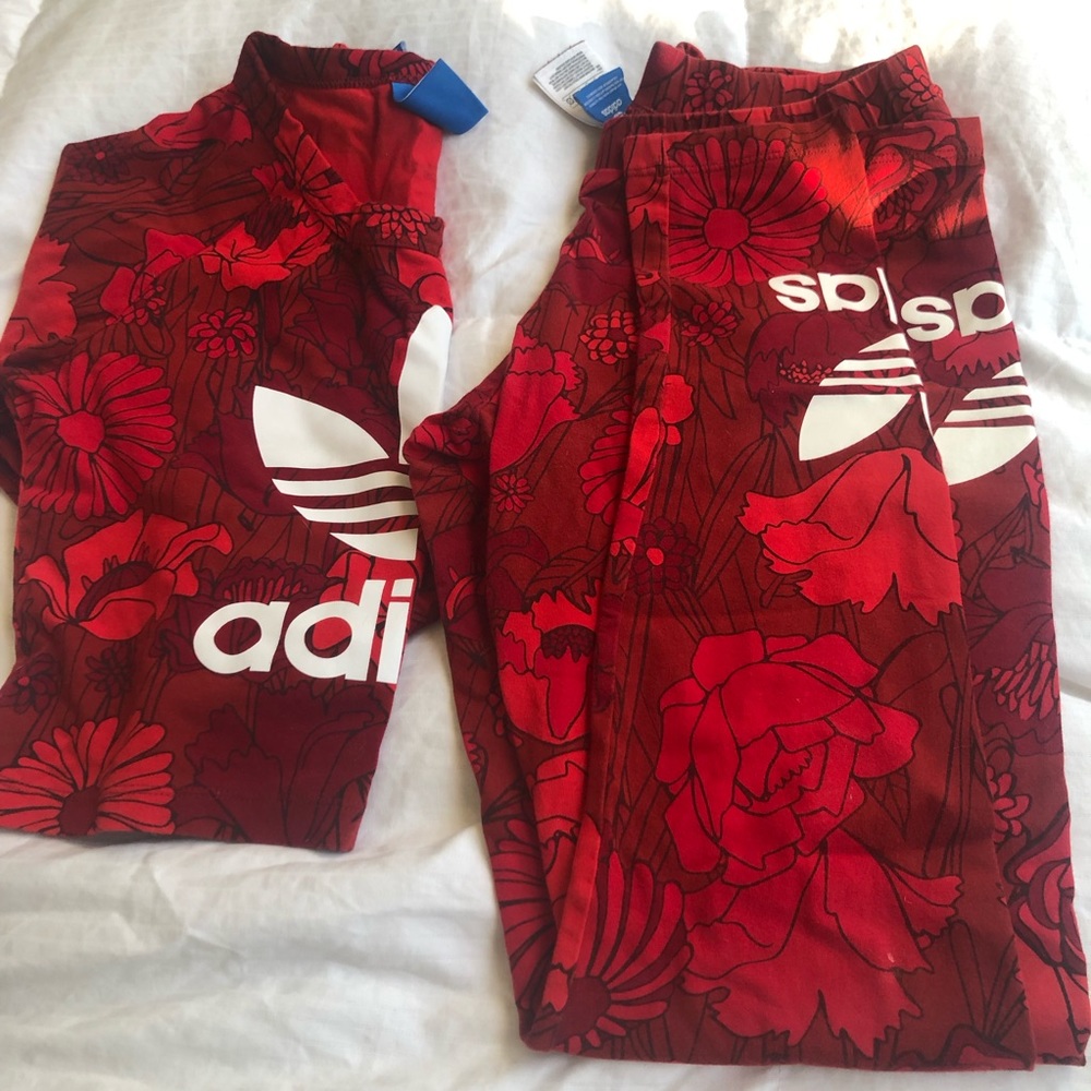2 piece adidas crop / leggings